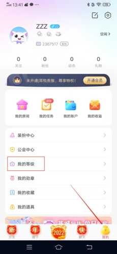 耳悦语音怎么看自己等级1