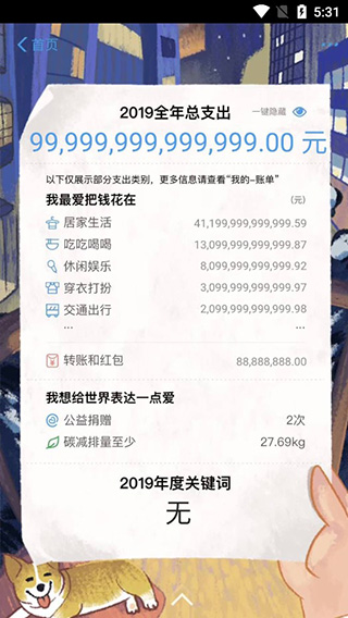 2019支付宝年度账单生成器