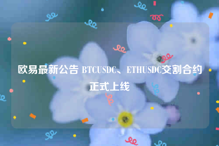 binance最新公告 BTCUSDC、ETHUSDC交割合约正式上线-第1张图片-binance下载