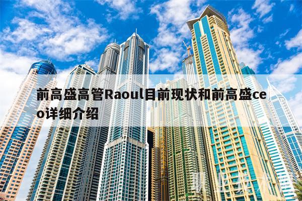 前高盛高管Raoul目前现状和前高盛co详细介绍-第1张图片-binance下载